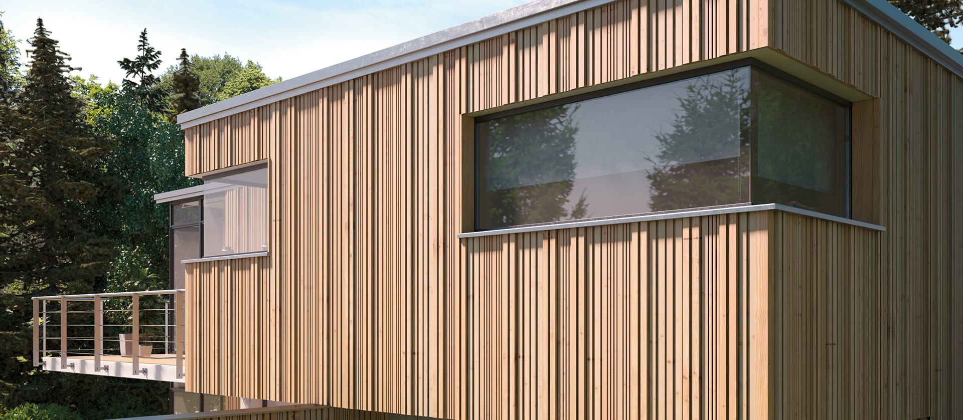 Fassade aus Holz (Lärche oder Fichte) von HolzLand Hundshammer Deggendorf