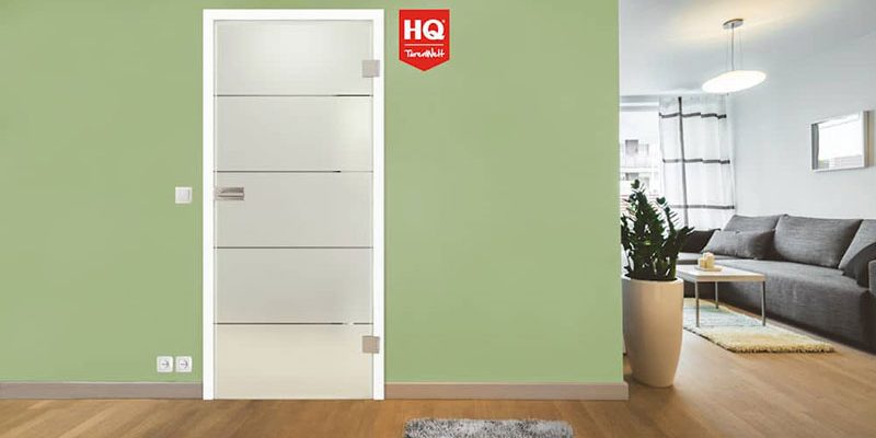 Glastür mit horizonalen Streifen, HolzLand Hundshammer Deggendorf